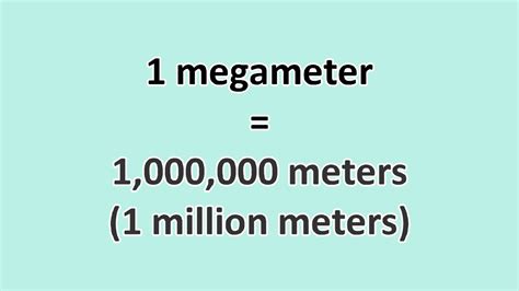 m to megameter|Meters to Megameters .